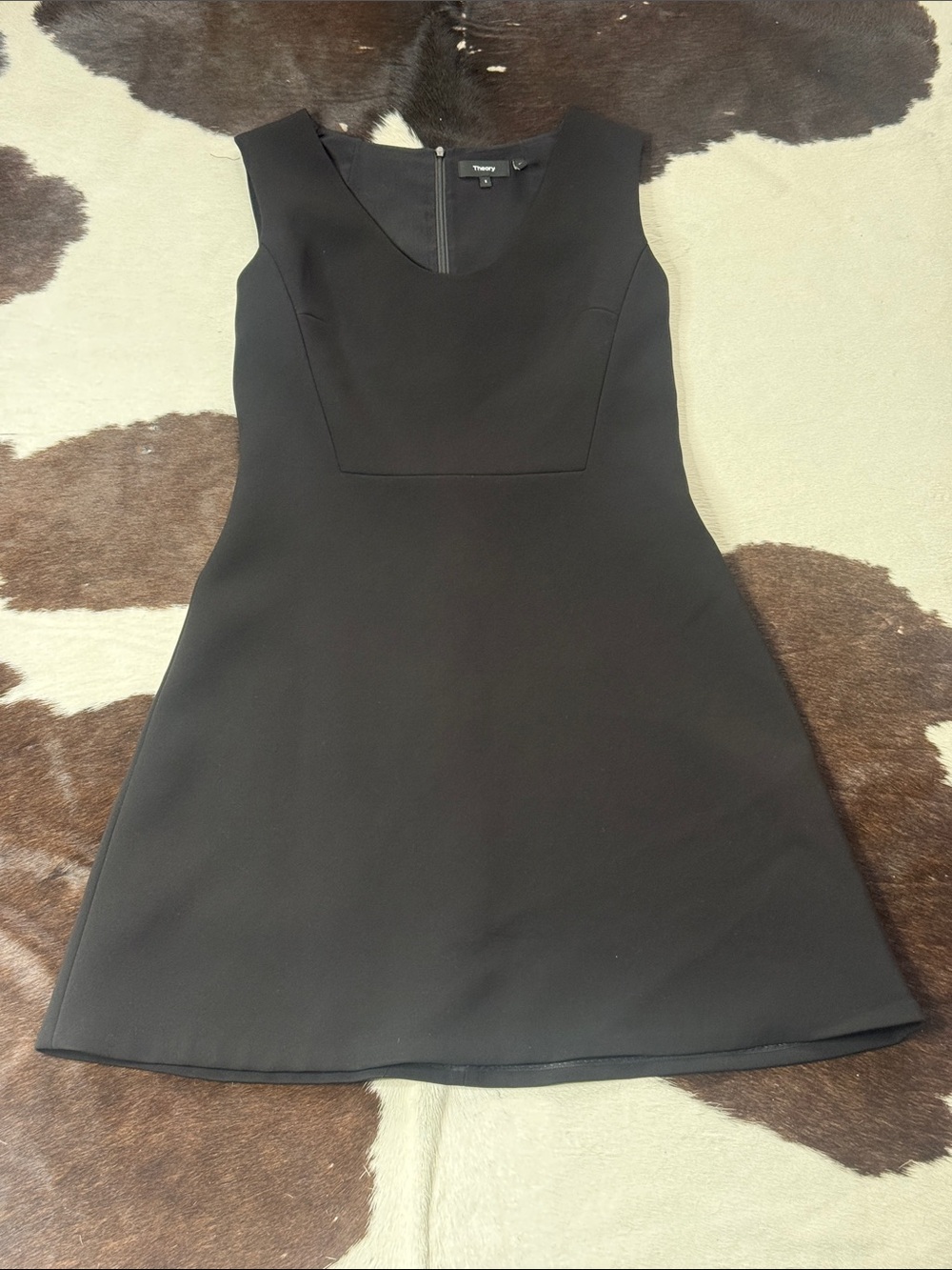 Theory Black Sleeveless Mini Dress